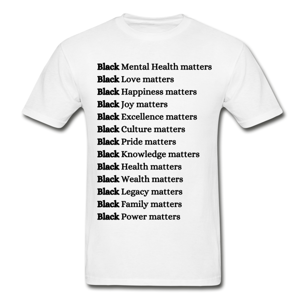 Black Lives More than Matter ! - white