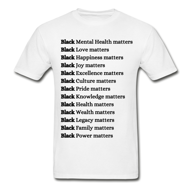 Black Lives More than Matter ! - white