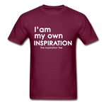 Be Your Own INSPIRATION tee - burgundy