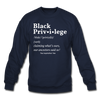 Black Privilege Crewneck - navy