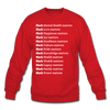 ALL BLACK LIVES Matter ! Crewneck - red