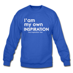 Be Your Own INSPIRATION Crewneck - royal blue