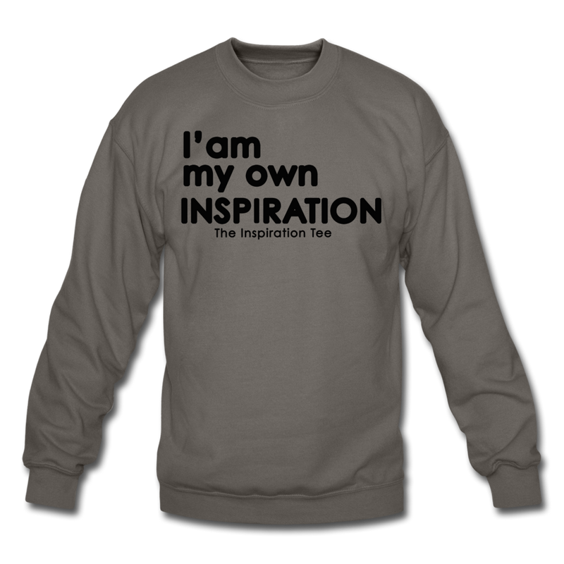 Be Your Own INSPIRATION Crewneck - asphalt gray