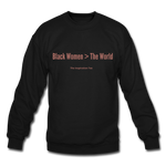 Black Women Crewneck Sweatshirt - black