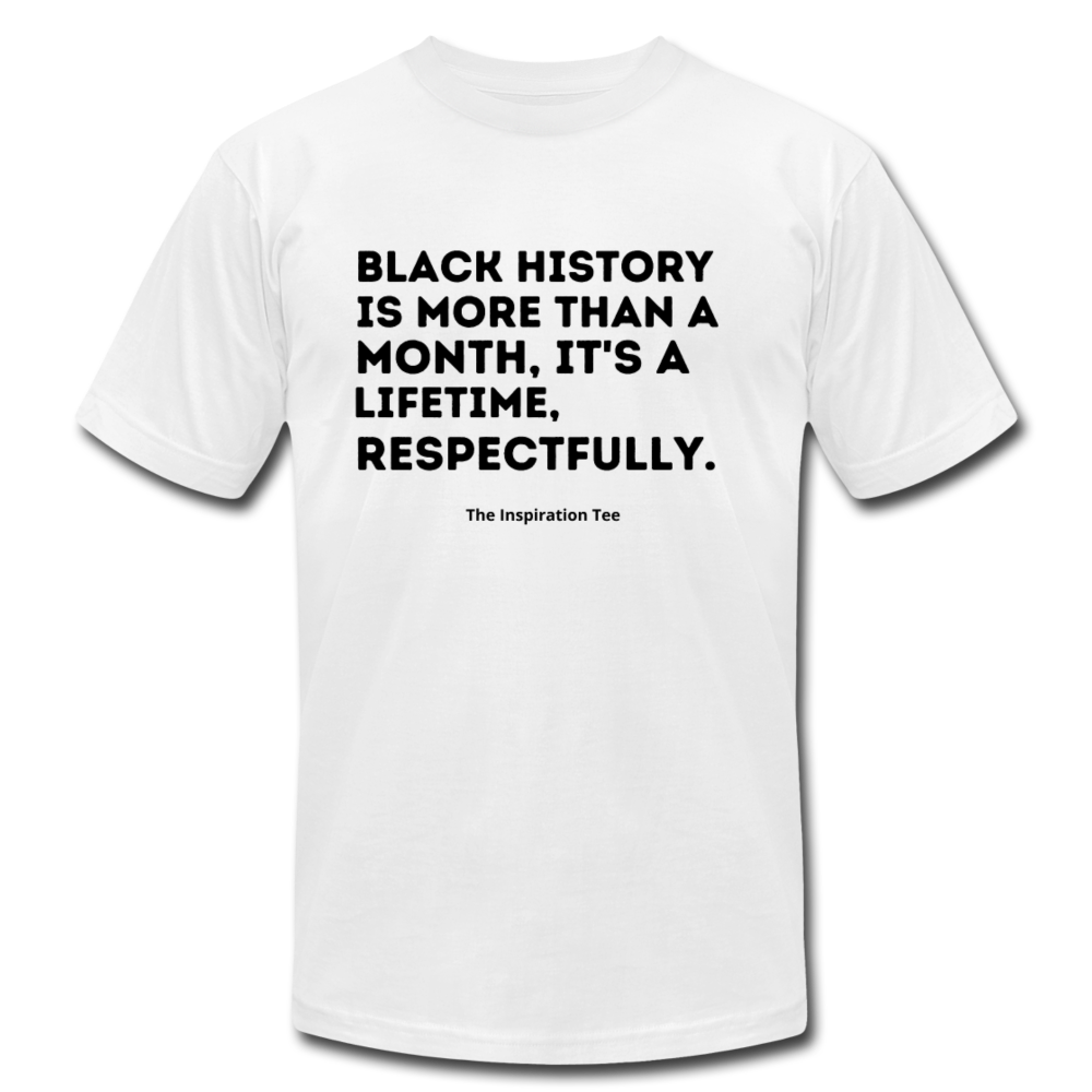 Respectfully, Black History Tee - white