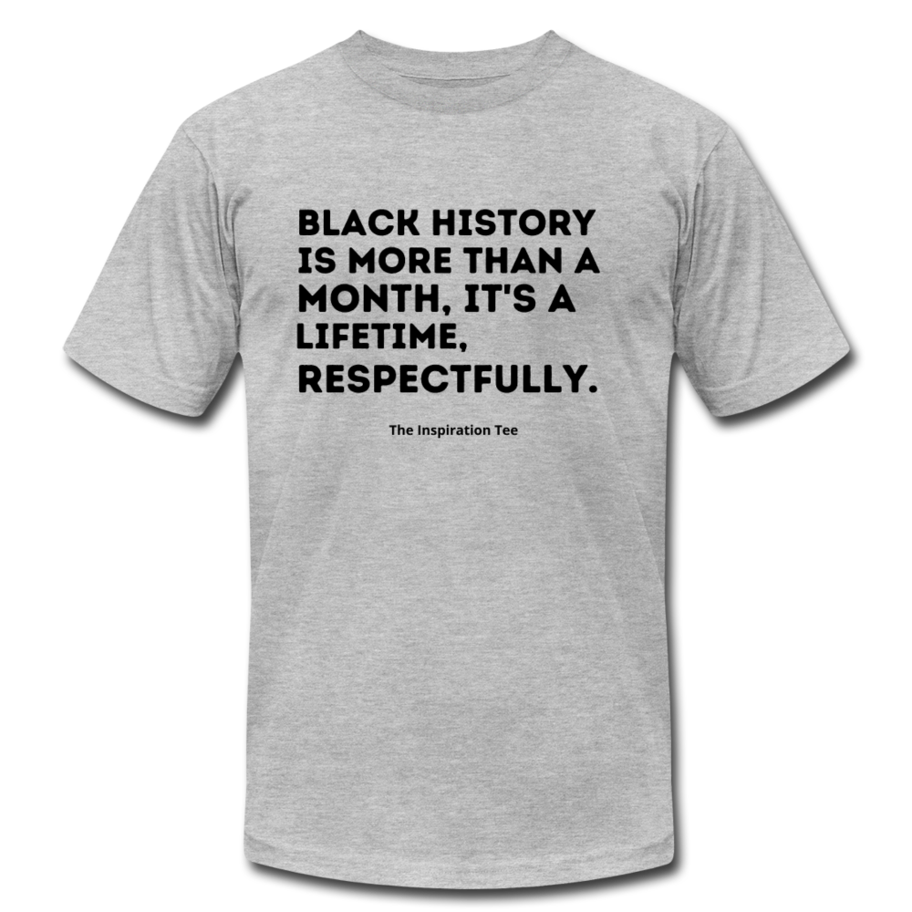 Respectfully, Black History Tee - heather gray