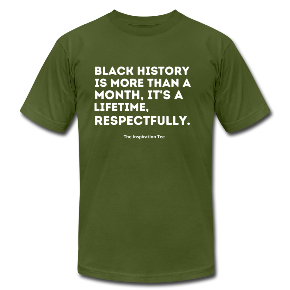 Respectfully, Black History Tee - olive