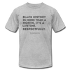 Respectfully, Black History Tee - heather gray