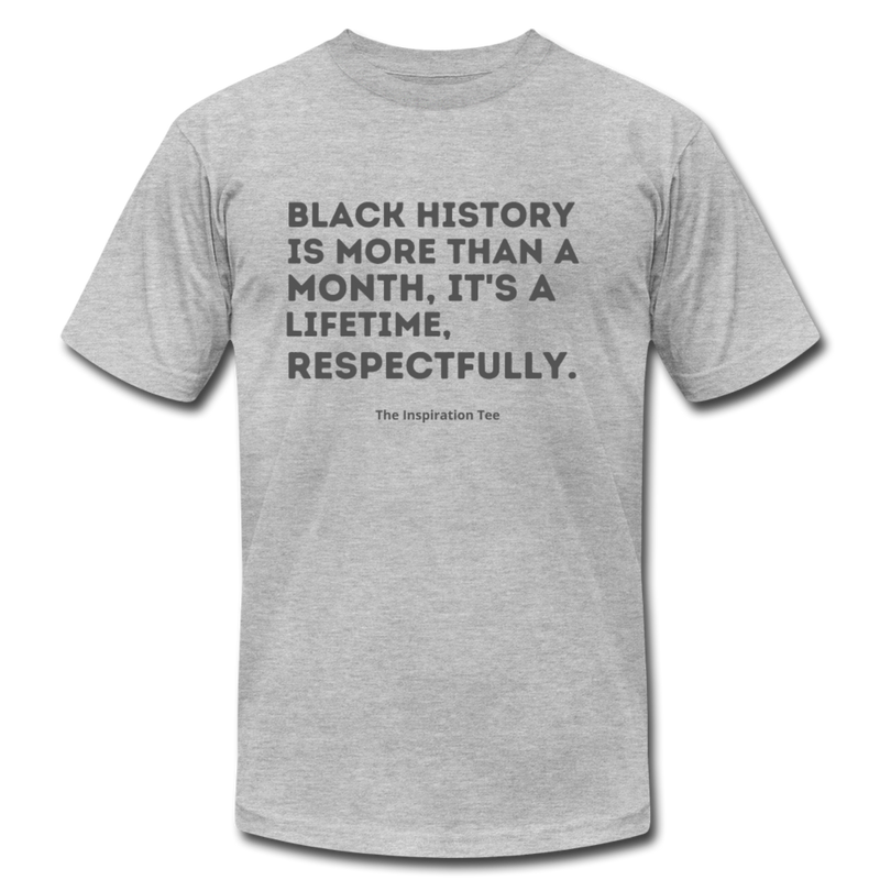 Respectfully, Black History Tee - heather gray